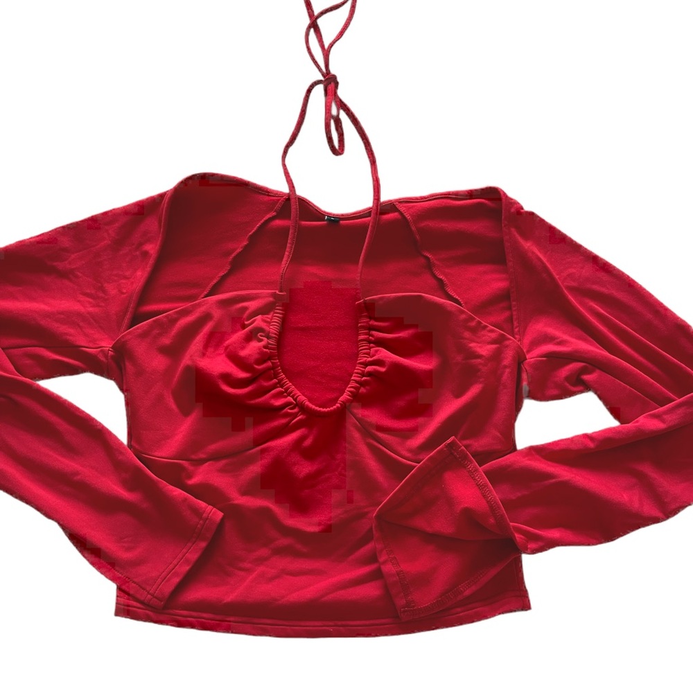red tight going out longsleeve shirt
